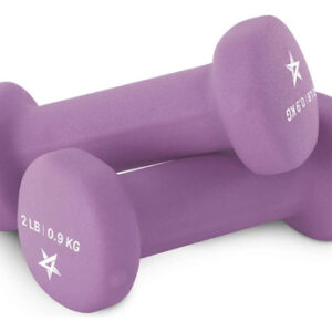 Mancuernas De Neopreno 2lbs Antideslizantes Hexagonales 2 Pz A. Purple - 2lbs - Pair