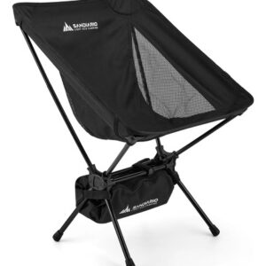 Silla Plegable Camping Negra Soporta 120 Kg Ligera Y Práctic Negro