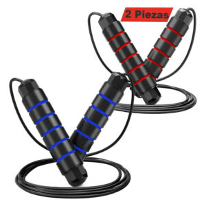 Cuerda De Saltar Ajustable 300 Cm Mango Antideslizante Negro Negro