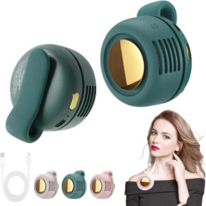 Mini Ventilador Clip Portátil Silencioso Verde 3 Velocidades Verde