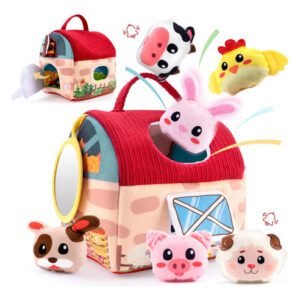 Juguetes Montessori Granero Mini Juego Sensorial Con Peluche Multicolor Diseño