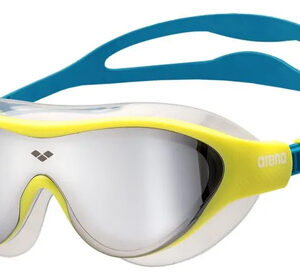 Máscara De Natación Unisex Juvenil Ajuste Medio Antivaho 6 A Plata/verde Suave/azul Cosmo