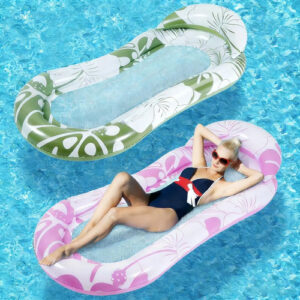 Flotador Inflable Rosa Para Piscina Hamaca Para Adultos Y Ni Rosa