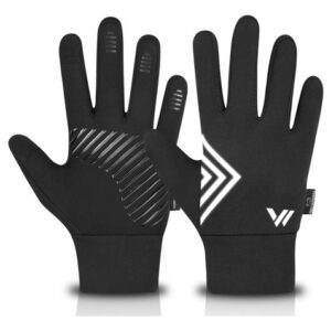 Guantes De Ciclismo Térmicos Para Niños Antideslizantes Negr Black Talla
