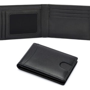 Cartera De Cuero Genuino Para Hombre Bloqueo Rfid Vintage 11 Color Diseño De La Tela