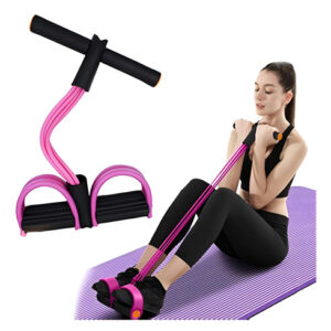 Cuerda De Tensión Multifunción, Yoga Elástico De 6 Tubos Rosa