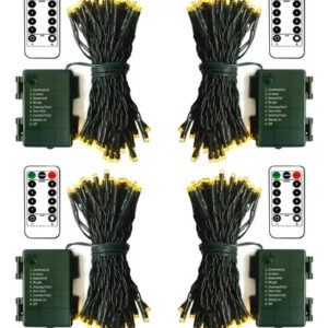 Cadena De Luces Led A Batería 4 Paquetes 50 Luces 5 Metros D Color De La Luz