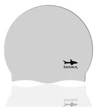 Gorra De Natación Unisex Impermeable De Silicona Color Plata Plata Diseño De La Tela Talla