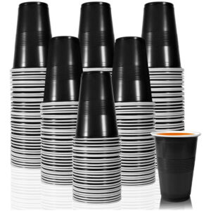 Vasos Reutilizables Negros Para Fiestas 100 Unidades 16 Oz Negro