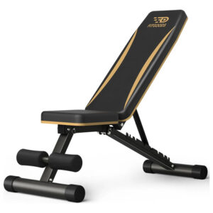 Banco De Pesas Ajustable Multiposición Para Gimnasio En Casa Negro