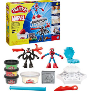 Set De Masas De Play Doh De Marvel Spiderman Lanza Y Atrapa Amarillo