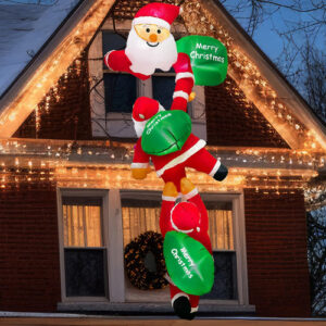 Papa Noel Inflable De 8 Pies Con Luces Led