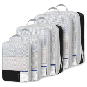 Cubitos De Embalaje De Compresión Negro 29x21 Cm Para Viajes 6c-negro