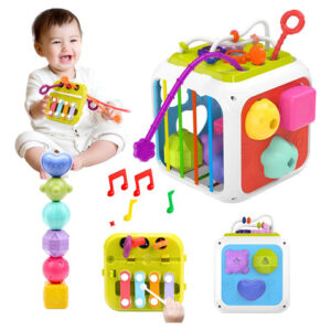 Juguete Sensorial Clasificador De Formas 6 Colores 7 En 1 A