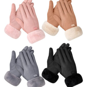 Guantes Térmicos Invierno Mujer Talla Única Pantalla Táctil Rosa, Camello, Gris, Negro Talla Diseño De La Tela