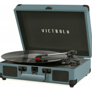 Tocadiscos Portátil Victrola Bluetooth 3 Velocidades Color Azul Blue