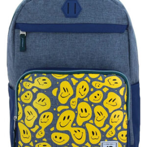 Mochila Azul Adulto Diseño Dibujos Animados Amplia Poliéster Azul Diseño De La Tela