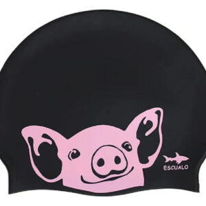 Gorra De Natación Unisex En Silicona Impermeable Color Negra Negro Diseño De La Tela Talla
