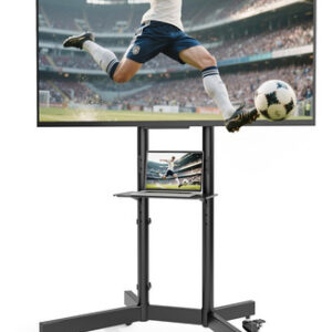 Soporte De Tv Móvil Para Pantallas De 32 A 86 Pulgadas De Ha Negro