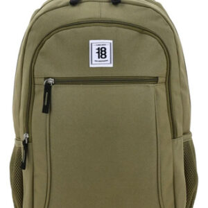 Mochila Grande Unisex Verde Militar Para Secundaria 1818 Verde Militar Diseño De La Tela