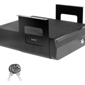 Cajón Debajo Del Escritorio 33 Cm Negro Organizador Metálico Negro