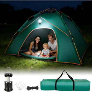 Casa De Campaña Automática Para 3-4 Personas Impermeable Ver Verde