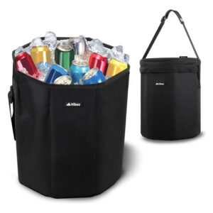 Hielera Térmica Plegable 20l Impermeable Silla Portátil Negr Negro
