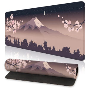 Alfombrilla De Mouse Xl Flor De Cerezo Antideslizante Bordes Color Diseño Impreso