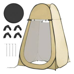 Tienda De Campaña Pop-up Impermeable Para Ducha Y Vestidor Marrón