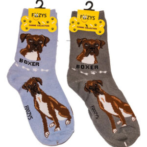 Calcetines Unisex Para Perros Medianos Y Grandes 2 Pares Cre Boxer