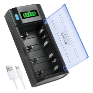Cargador Enegon Emecoa Para Pilas Aa Y Aaa Con Usb E Indicador De Carga