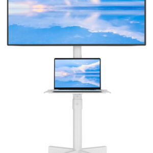 Soporte Tv Ruedas Altura Ajustable Para Pantallas 23 A 60 Pu Color