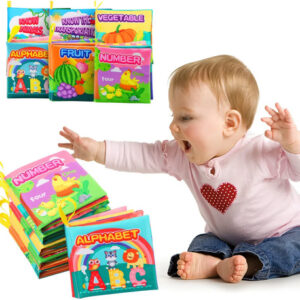 Libros De Tela Para Bebés 6 Piezas Educativos Colores Vivos