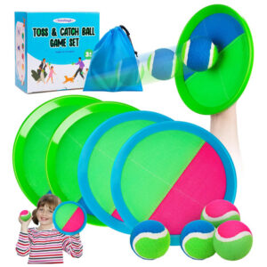 Juego De Pelota Lanzar Atrapar Para Niños Playa Piscina 4 Pa Verde Azul+rosa Verde Nombre Del Diseño