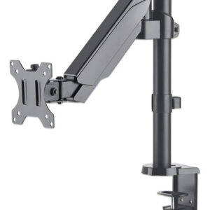 Soporte Monitor Manhattan 17 A 32 Pulgadas Con Pistón A Gas Giratorio Negro