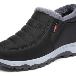 Botas De Invierno Para Mujer Antideslizantes Negras Cálidas Negro