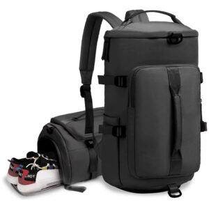 Mochila Deportiva 3 En 1 Impermeable Con Organizador Negro Negro Nombre Del Diseño