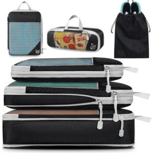 Bolsa Organizador De Viaje 6 Piezas Impermeable Y Compacta Color