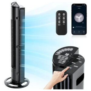 Ventilador De Torre Inteligente Oscilante 5 Velocidades Cont 0 Mm Frecuencia Color De La Estructura Color De Las Aspas Material De Las Aspas 0