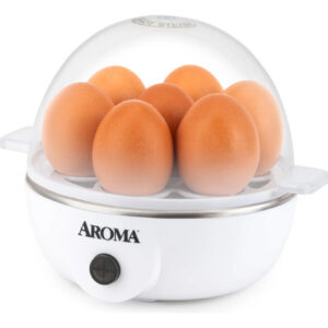 Olla Vaporizadora Eléctrica Para 7 Huevos Capacidad Xl Blanco