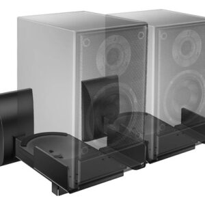 Soporte Para Bocinas Doble Montaje Lateral Hasta 25 Kg Negro Negro