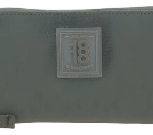 Cartera Gris Mujer Con Cierre Triple Compartimento 1818 Zilp Color Diseño De La Tela
