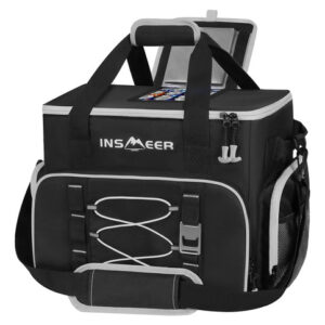 Hielera Suave Grande 45l Aislada Portátil Plegable Negra 45l-negro