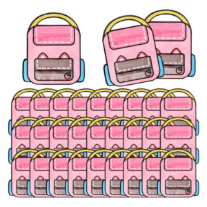 Bolsas De Caramelos Infantiles Rosa 30 Unidades Con Asa Rosa Nombre Del Diseño