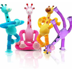 Juguetes Sensores Jirafa 4 Piezas Para Niños Viaje Plástico Jirafas