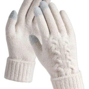 Guantes De Invierno Con Calefacción Infrarroja Mujer Tallas Blanco