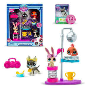 Juego Disco Nights Figuras Coleccionables 3 Mascotas Y Acces