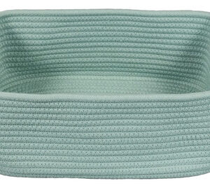 Cesta De Almacenamiento De Cuerda Algodón Rectangular 34x25x Color