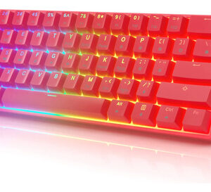Teclado Mecánico Gamer 61 Teclas Retroiluminado Rgb Alámbric Color Del Teclado Idioma
