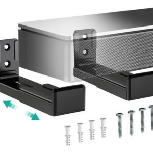 Wali Soporte Universal De Pared Para Barra De Sonido, Sopor. Color Negro